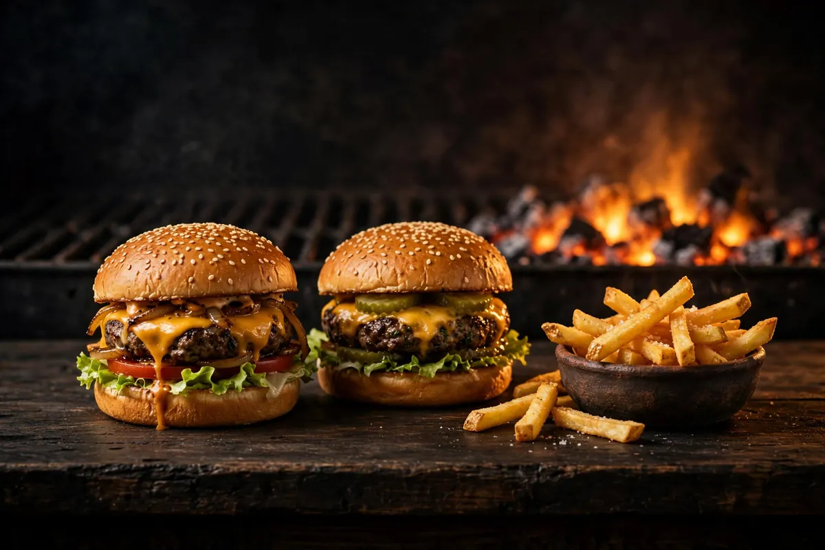 Burgers and grill